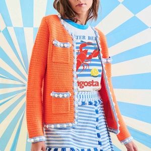 Hunter Bell Russell Sweater Orange XS